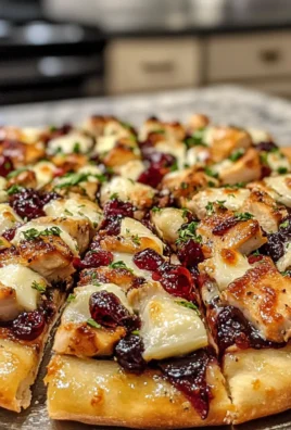 Irresistible Smoky Chicken, Brie & Cranberry Pizza