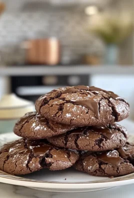 Irresistible Rich Chocolate Crinkle Cookies