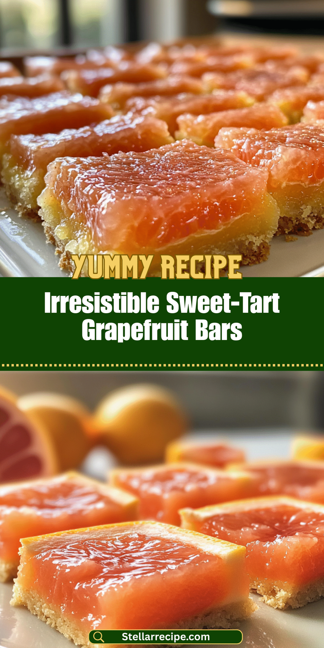 Irresistible Sweet-Tart Grapefruit Bars