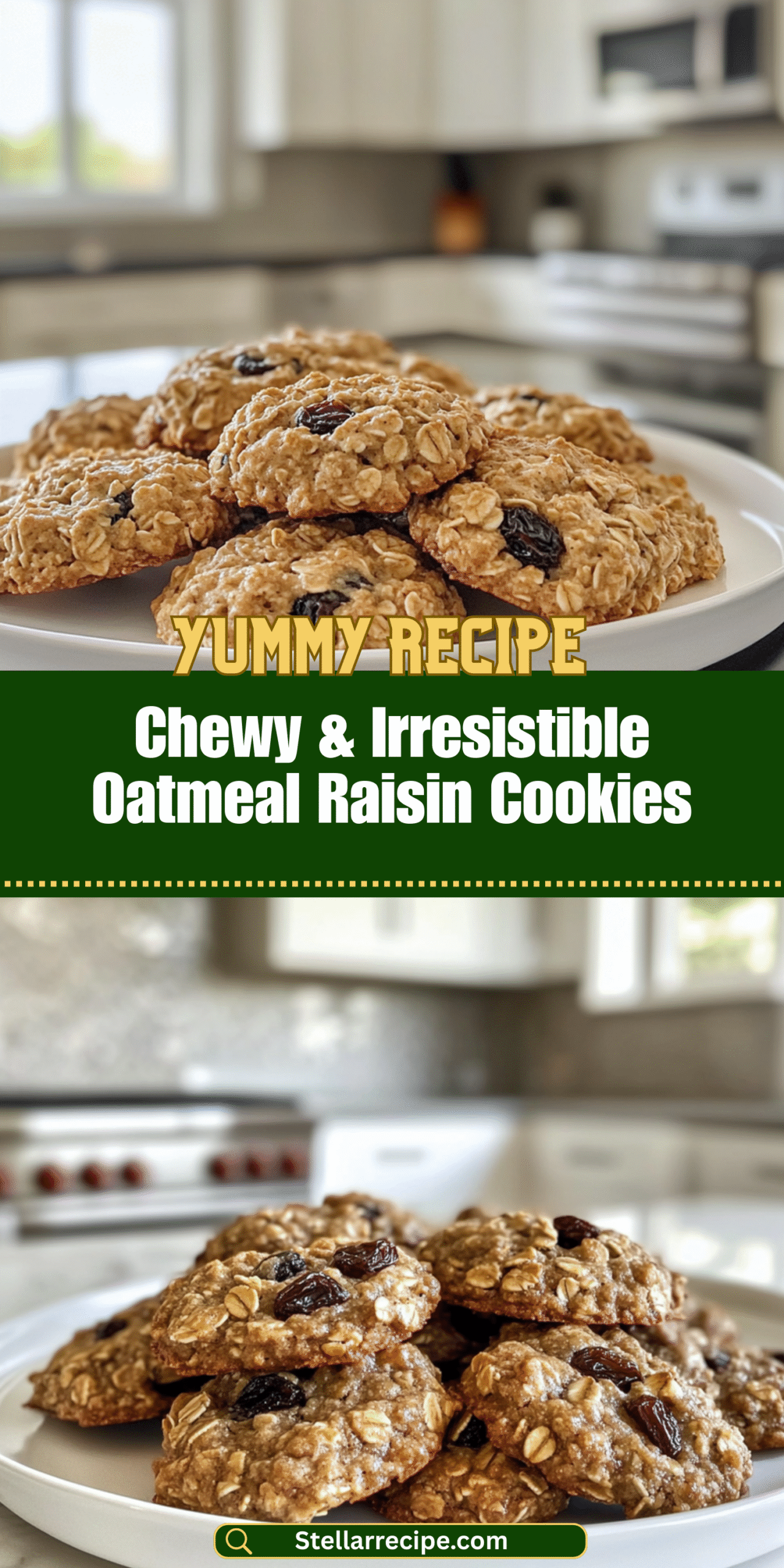 Chewy & Irresistible Oatmeal Raisin Cookies