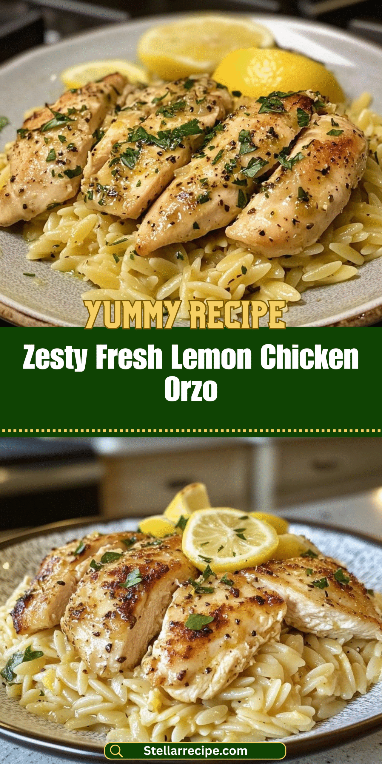 Zesty Fresh Lemon Chicken Orzo