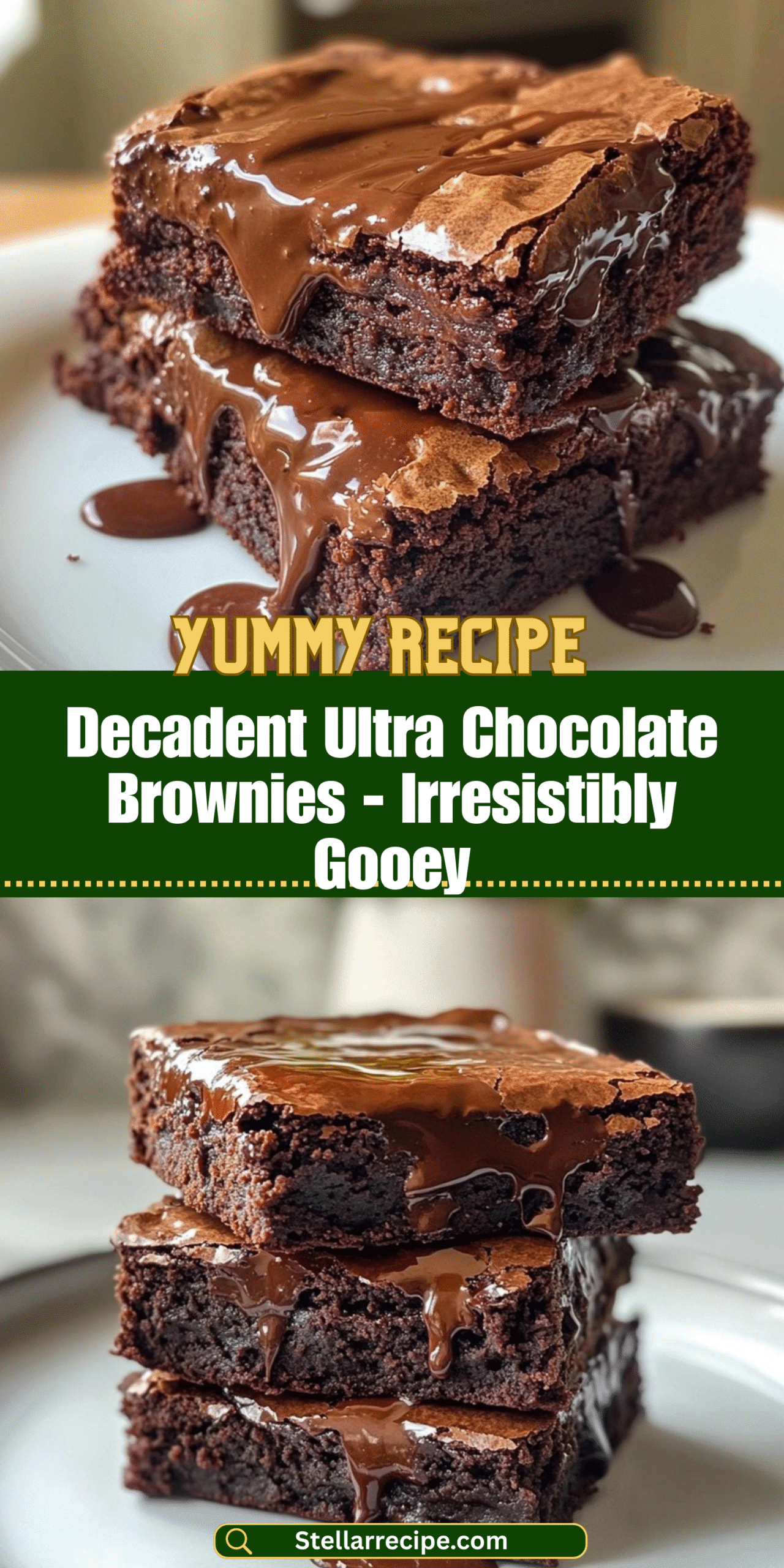 Decadent Ultra Chocolate Brownies - Irresistibly Gooey