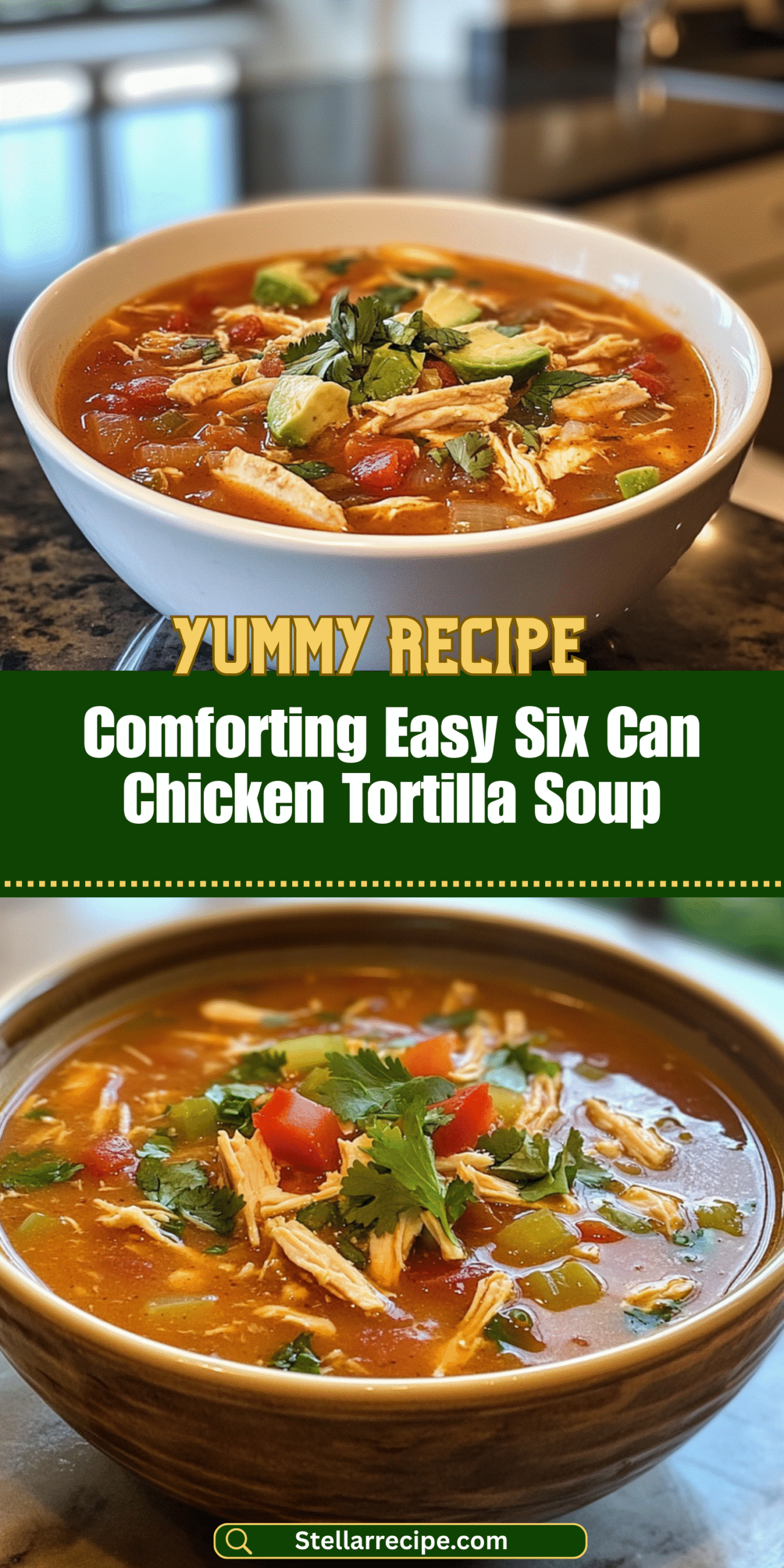 Comforting Easy Six Can Chicken Tortilla Soup