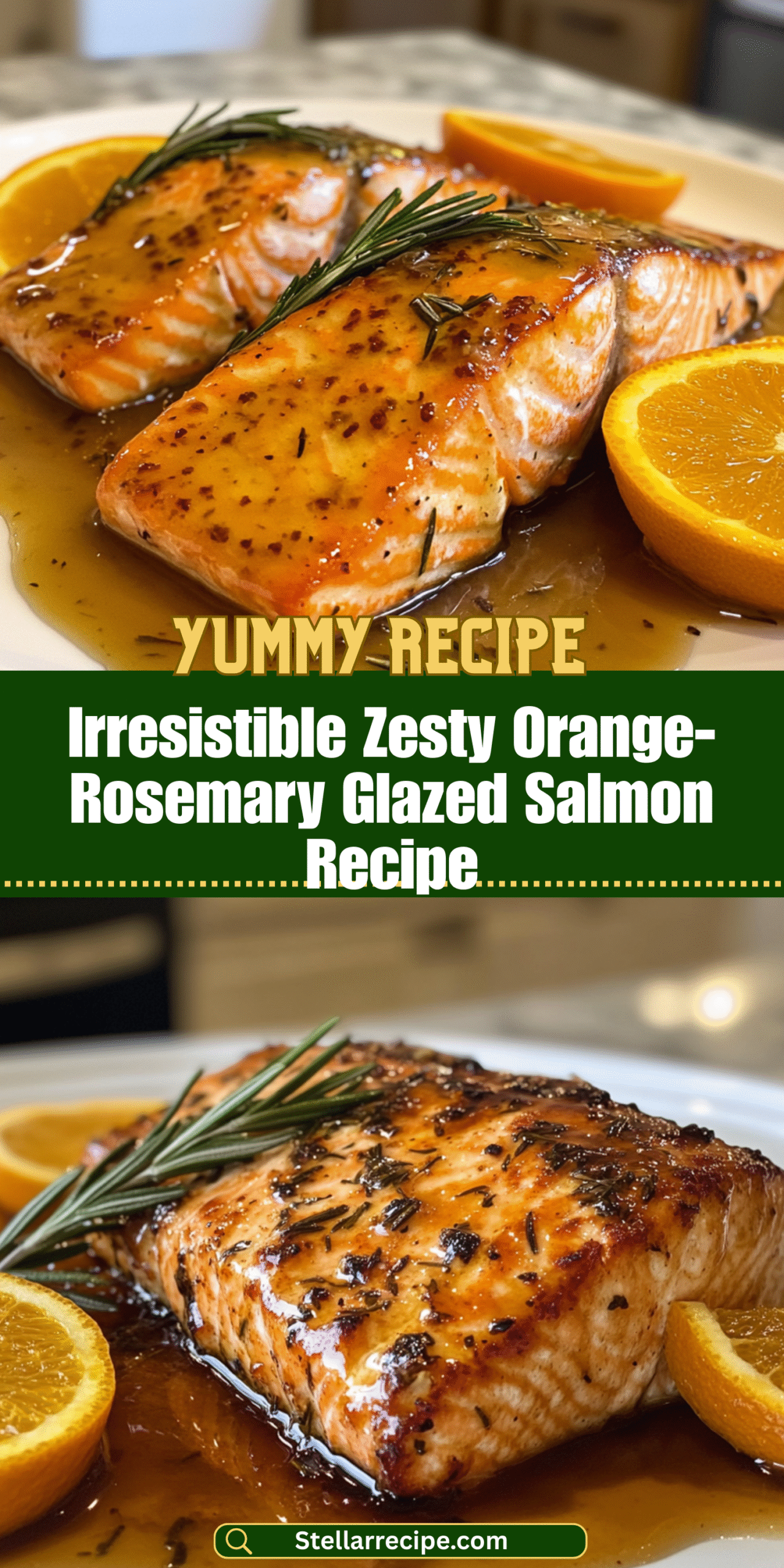 Irresistible Zesty Orange-Rosemary Glazed Salmon Recipe