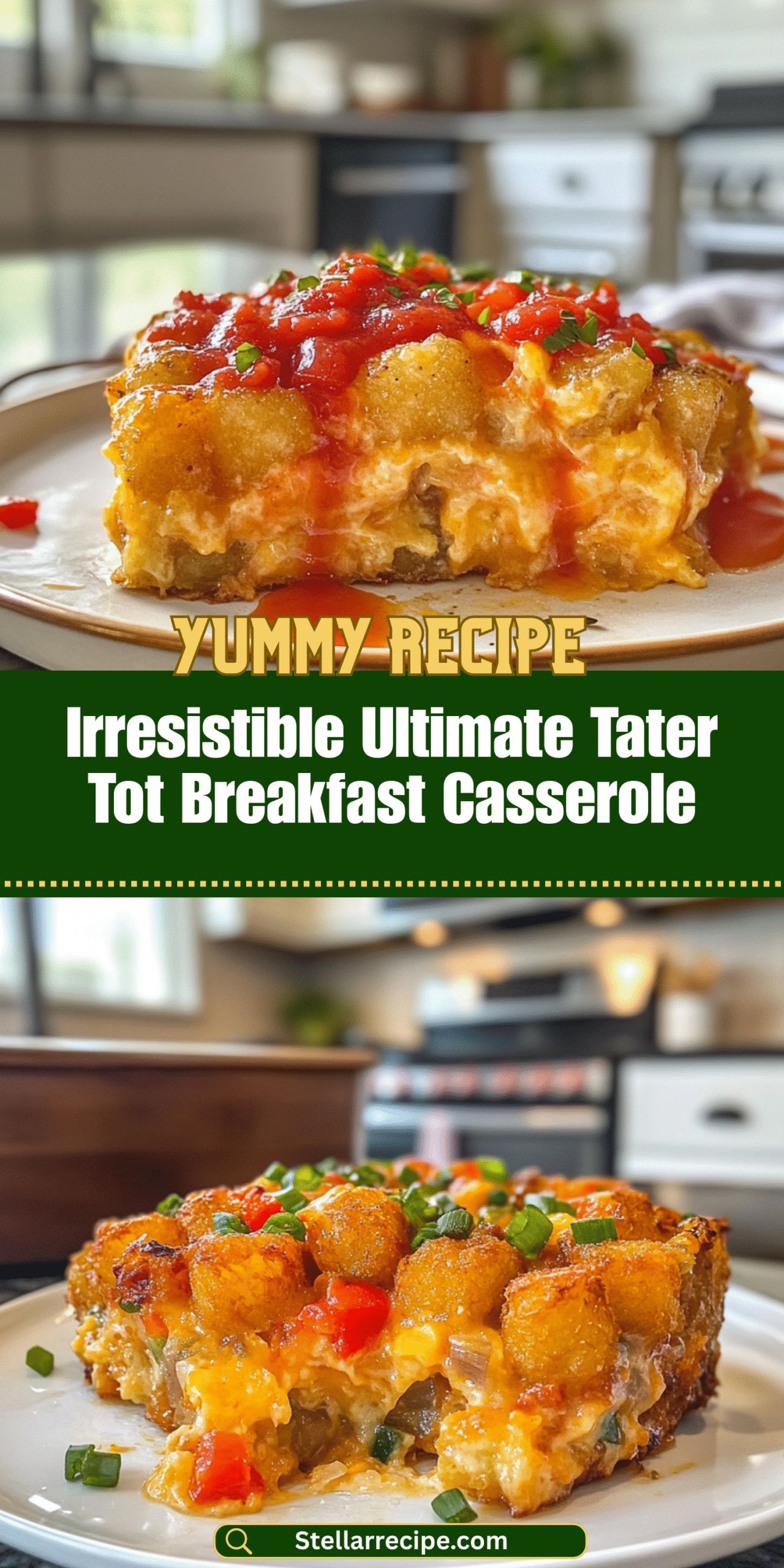 Irresistible Ultimate Tater Tot Breakfast Casserole