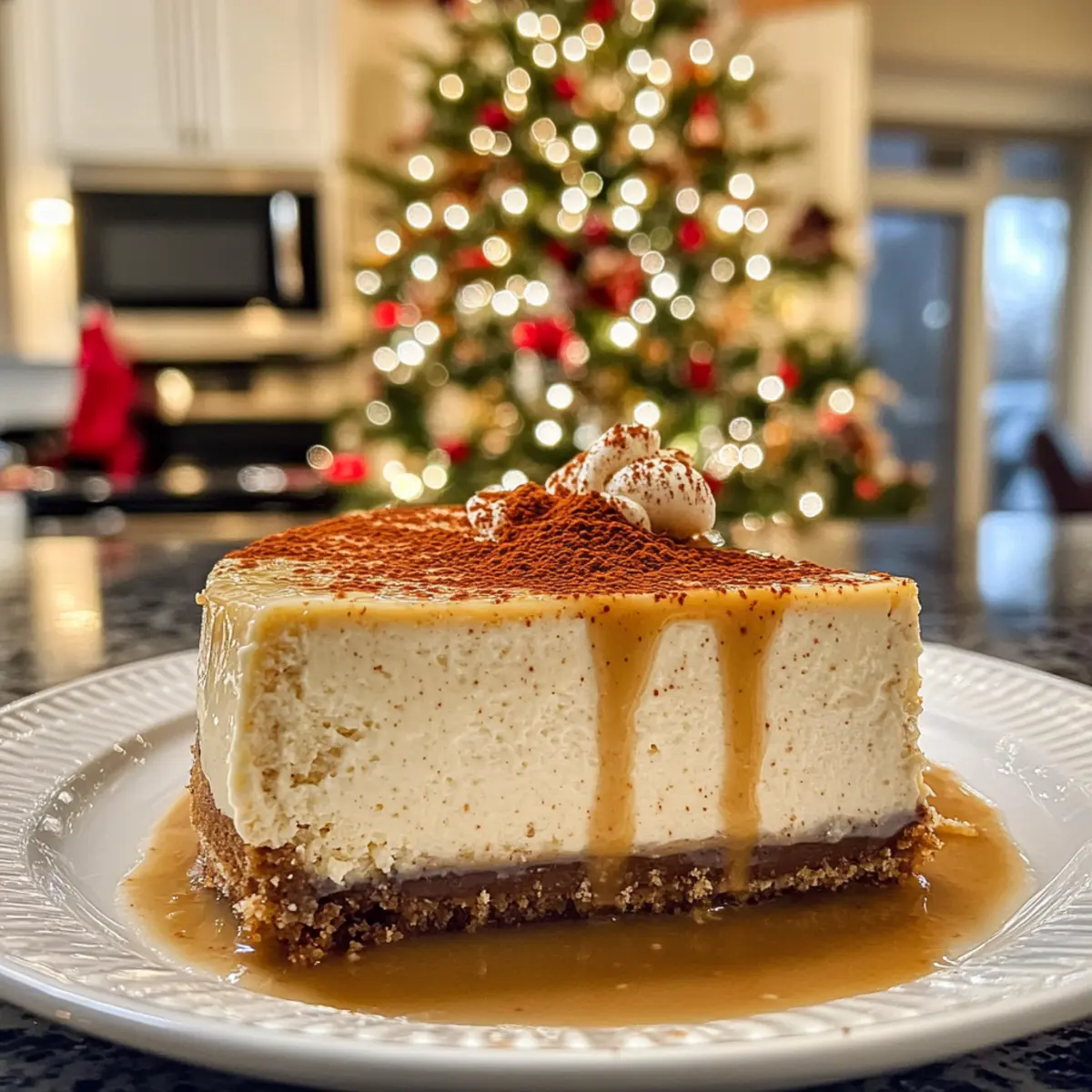 Irresistible Creamy Eggnog Cheesecake