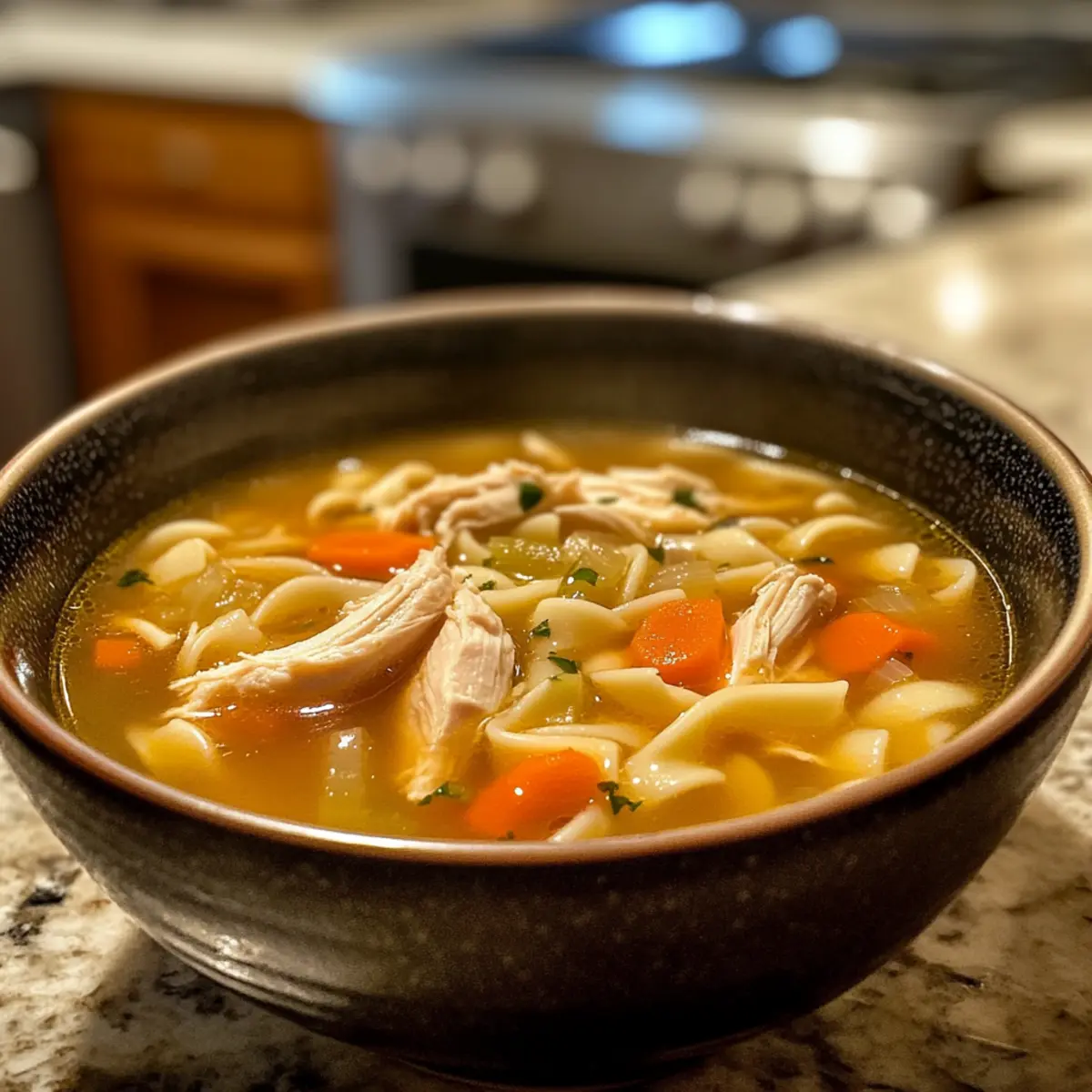 Cozy Comforting Rotisserie Chicken Noodle Soup