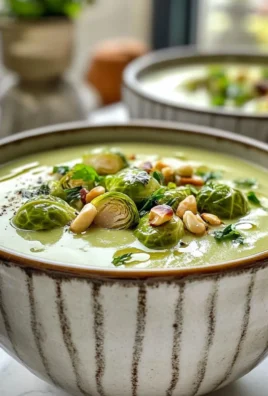 Cozy Creamy Brussels Sprouts Soup