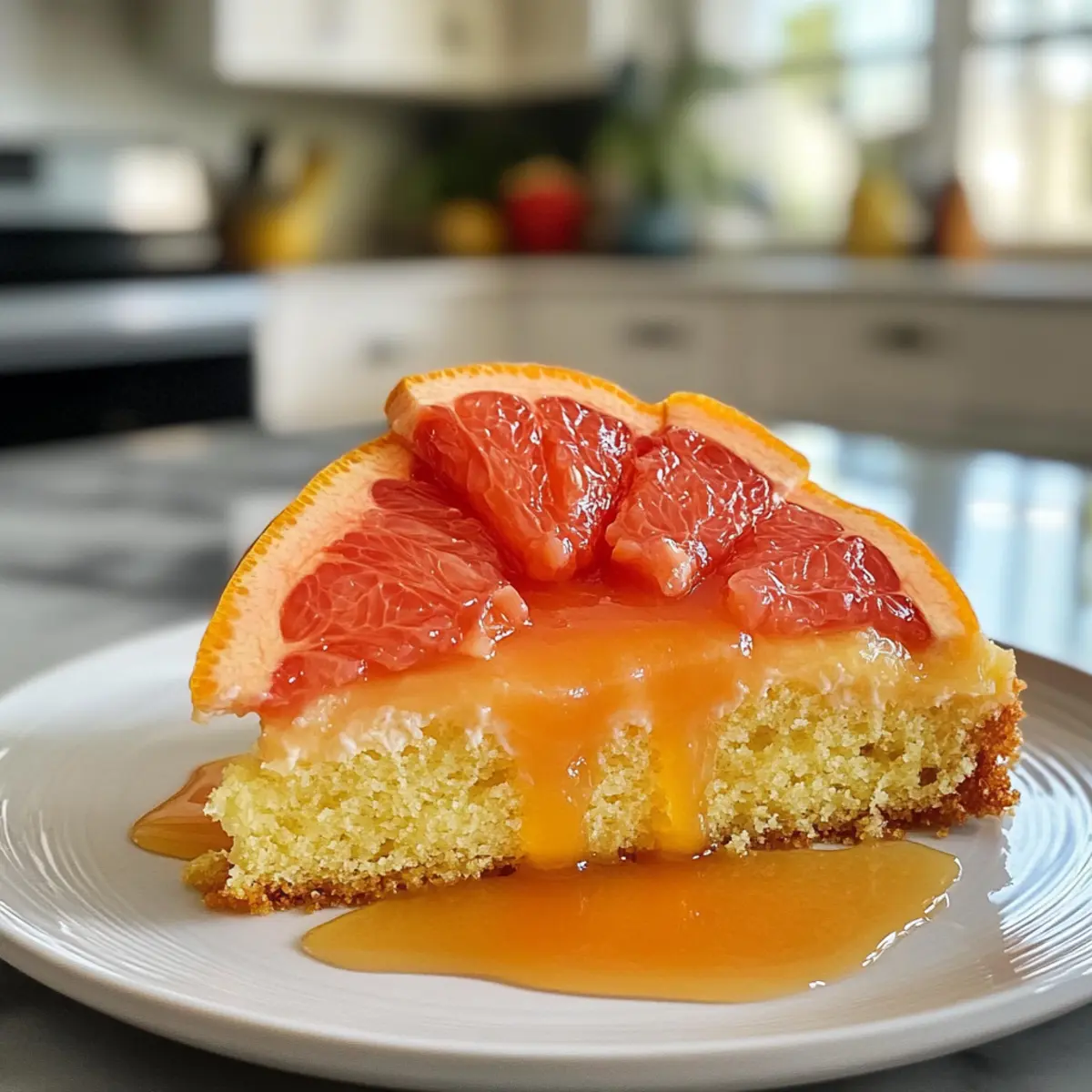 Zesty Sunshine Grapefruit Yogurt Cake
