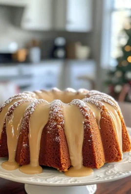 Decadent Indulgent Eggnog Bundt Cake with Eggnog Frosting