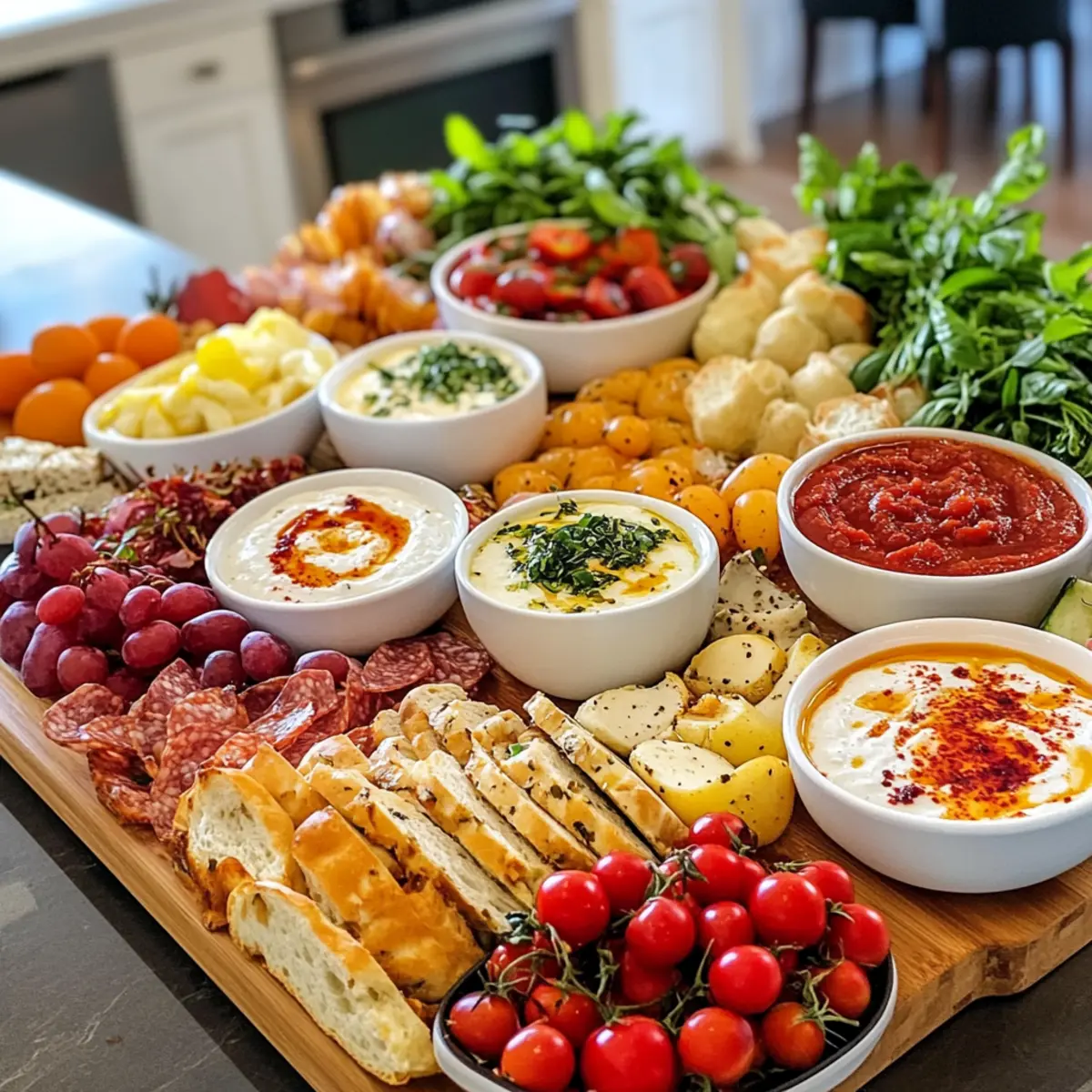 Irresistible Mediterranean Brunch Boards with 3 Delicious Dips