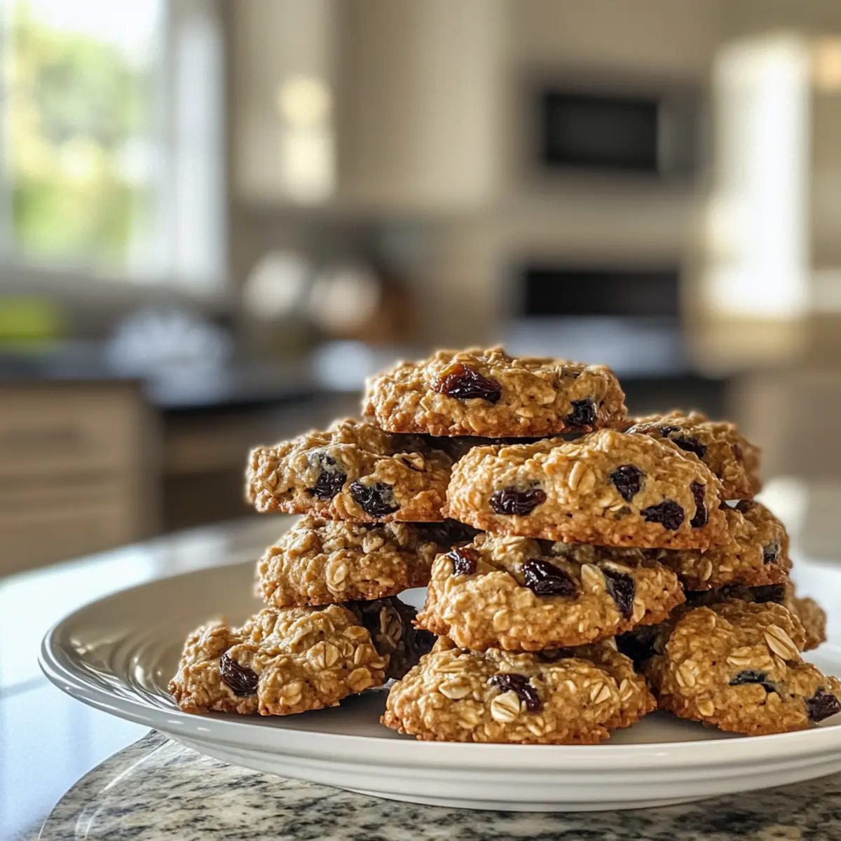 Chewy Comforting Oatmeal Raisin Cookies