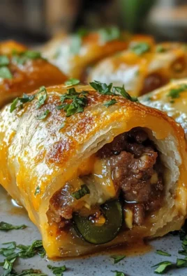 Irresistible Spicy Beef Sausage Rolls with Jalapeño & Cheese