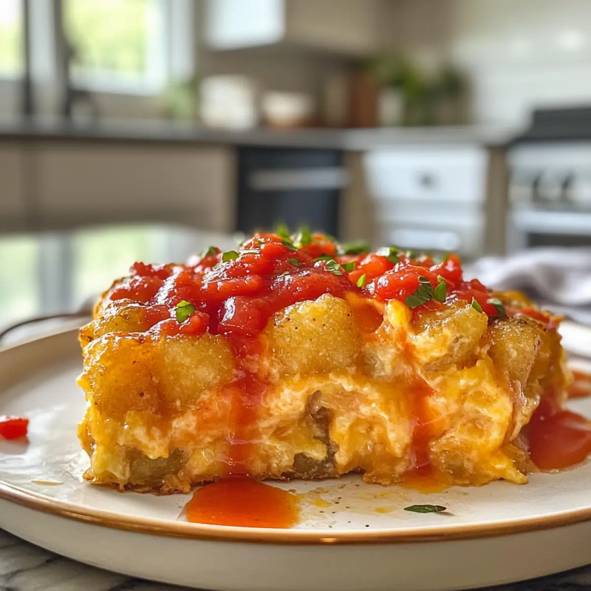 Irresistible Ultimate Tater Tot Breakfast Casserole