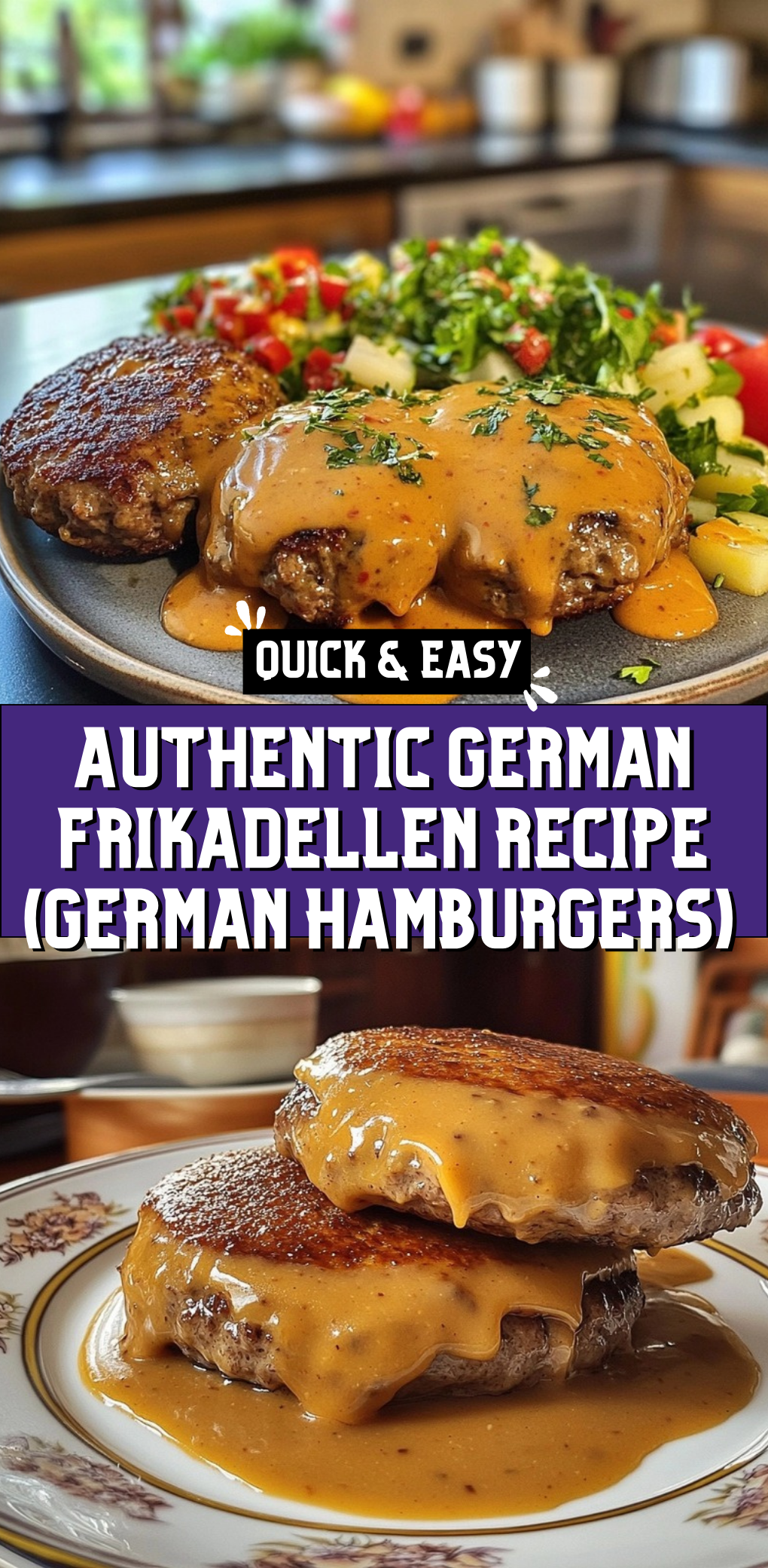 Authentic German Frikadellen Recipe (German Hamburgers)