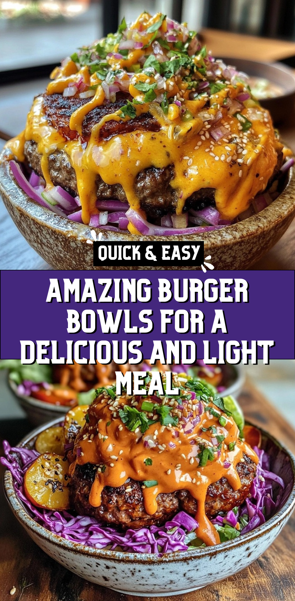 Amazing Burger Bowls for a Delicious and Light Meal