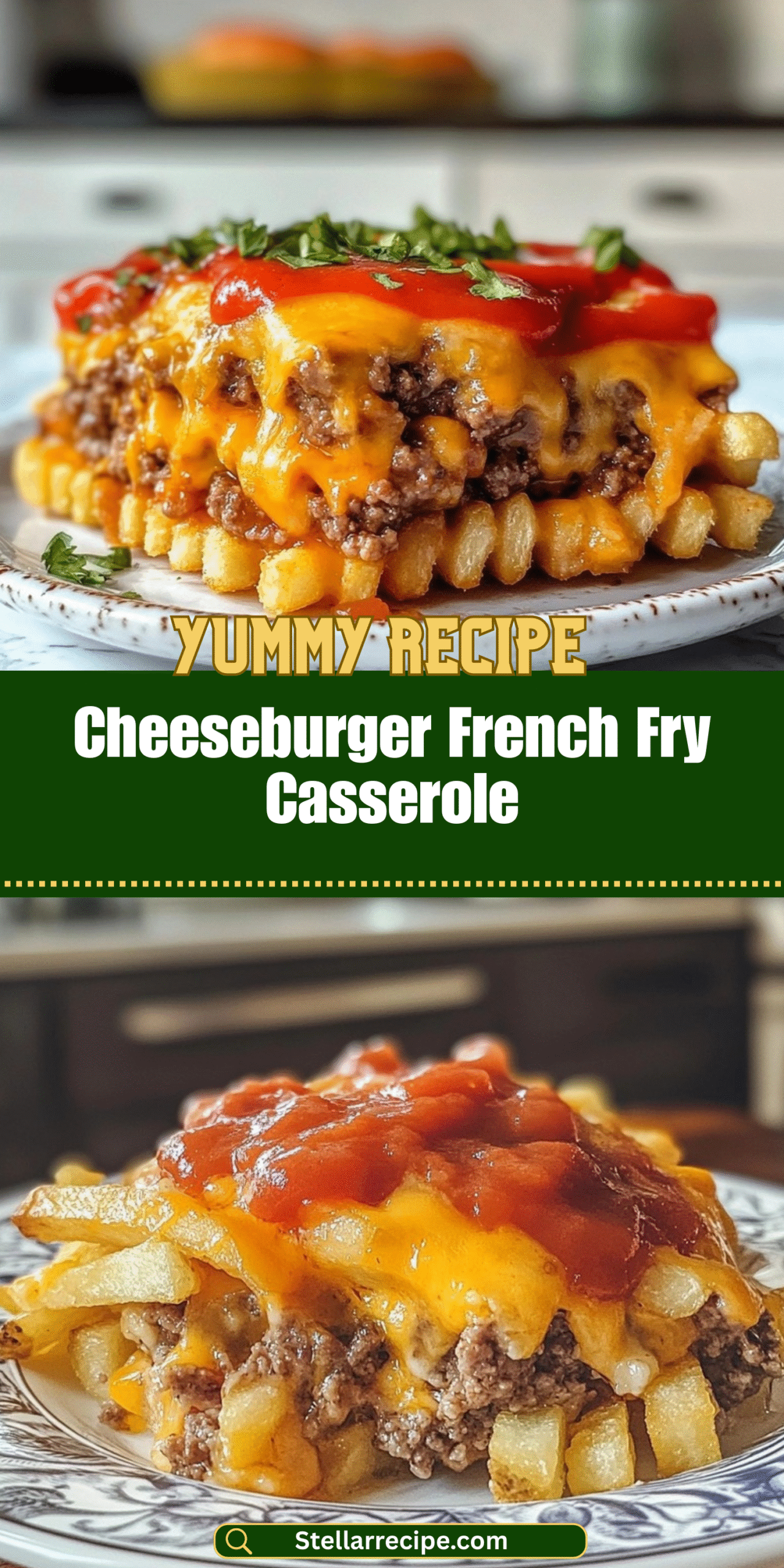 Cheeseburger French Fry Casserole