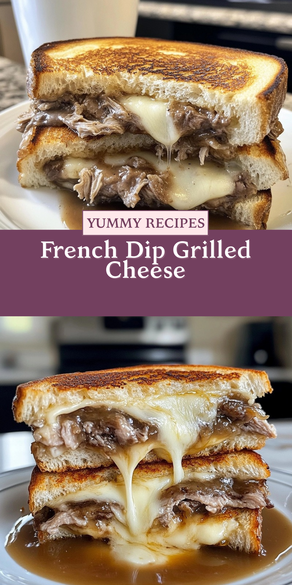 French Dip Grilled Cheese
