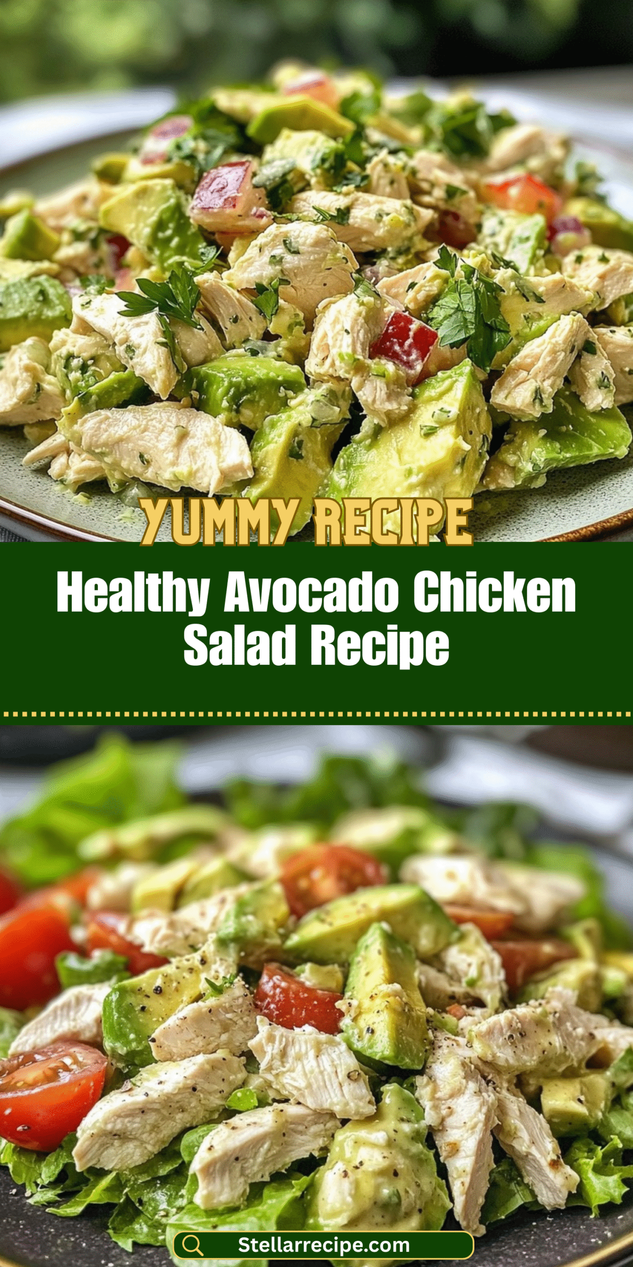 Healthy Avocado Chicken Salad Recipe