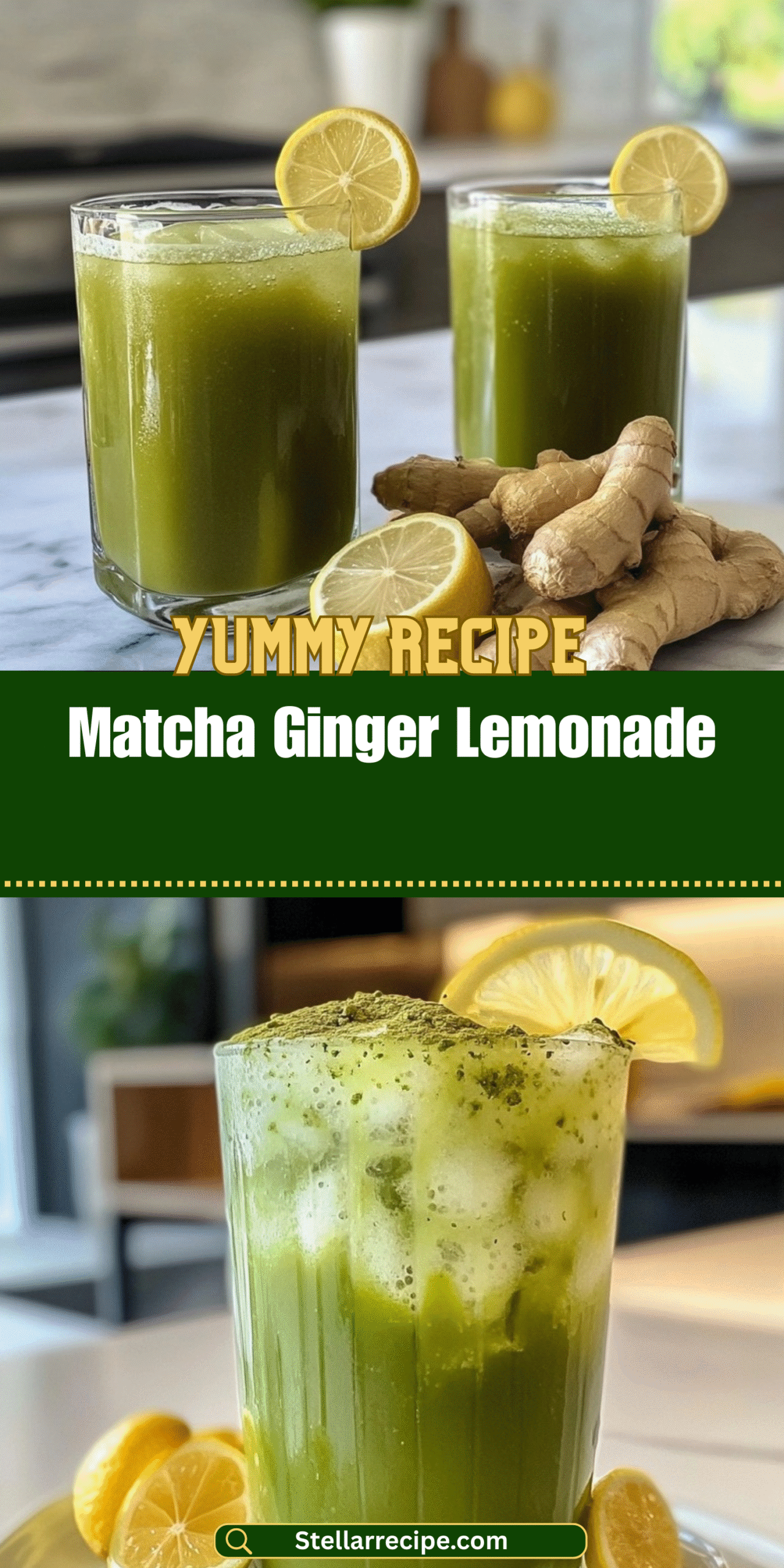 Matcha Ginger Lemonade
