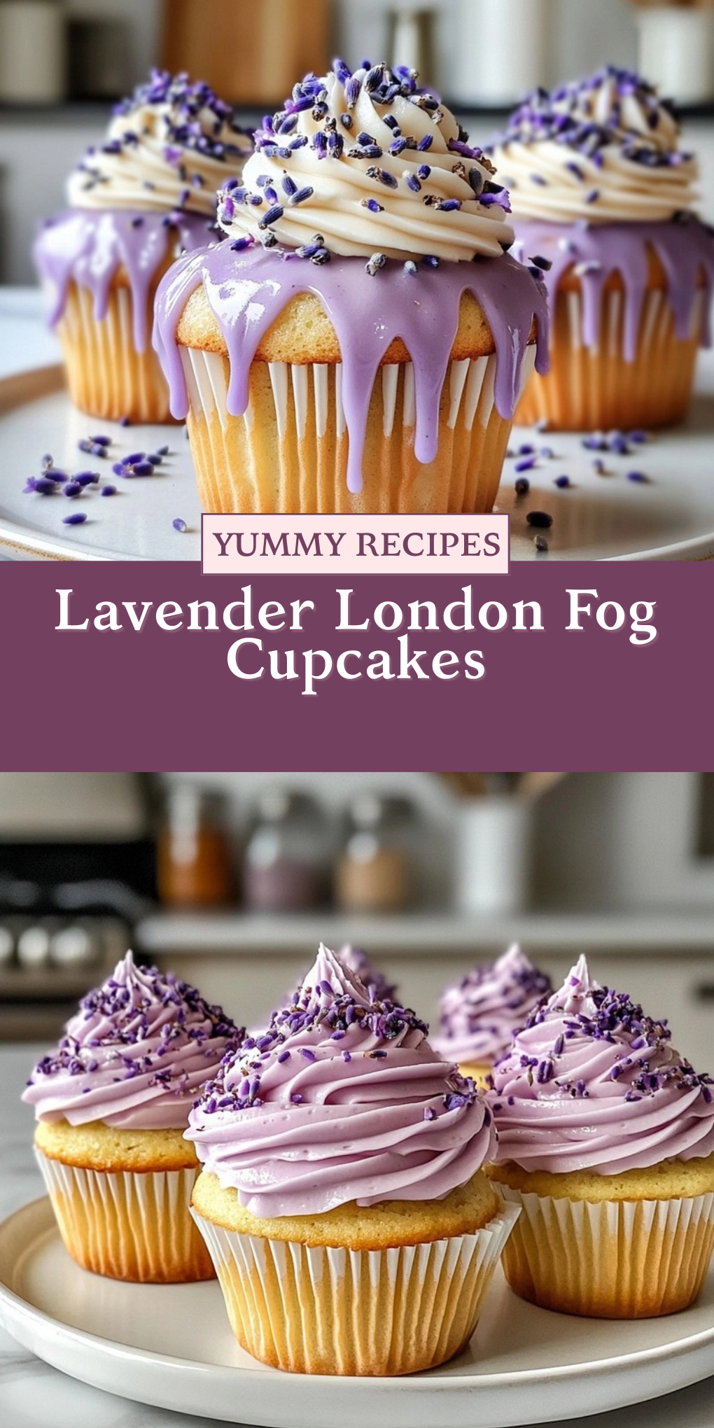 Lavender London Fog Cupcakes