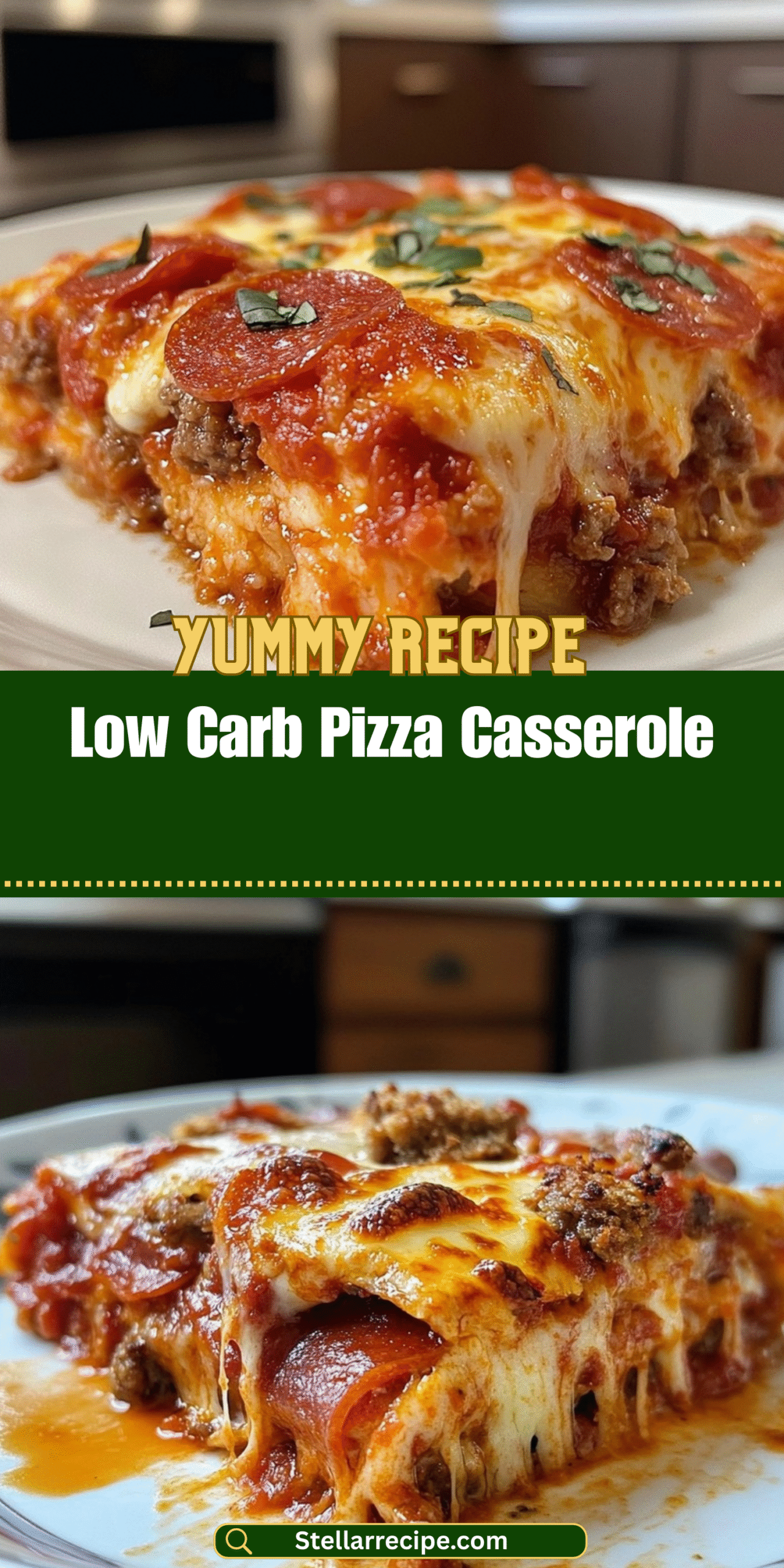 Low Carb Pizza Casserole