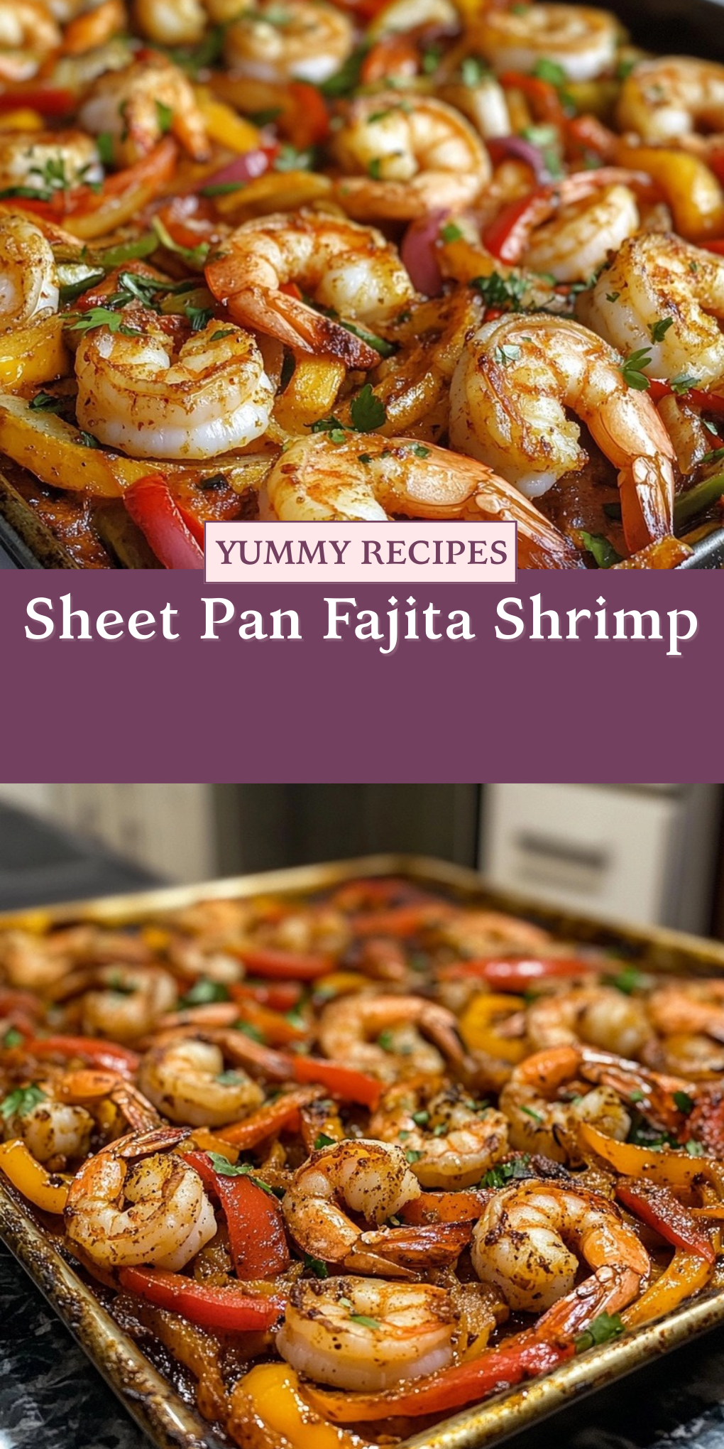 Sheet Pan Fajita Shrimp