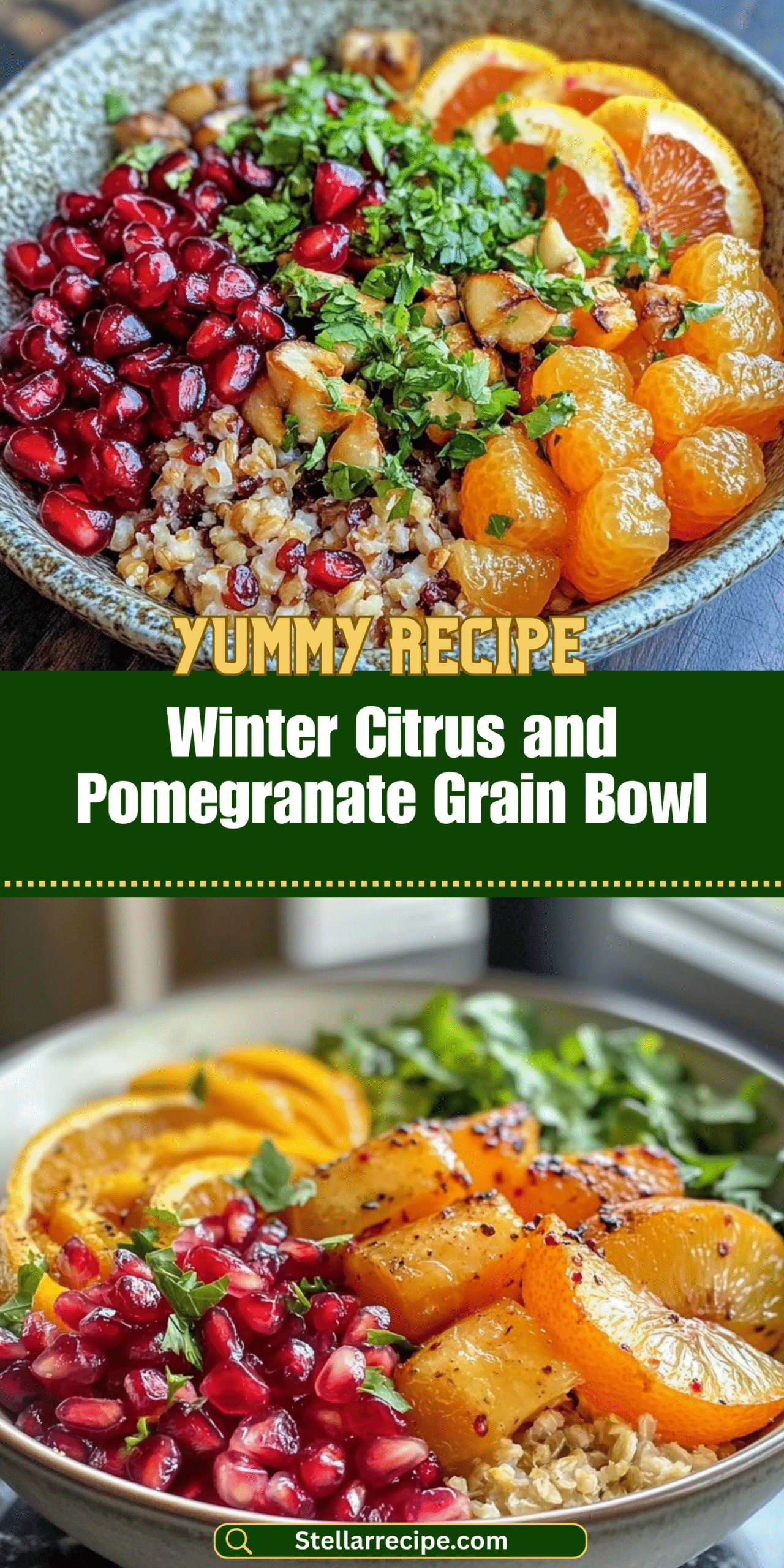 Winter Citrus and Pomegranate Grain Bowl