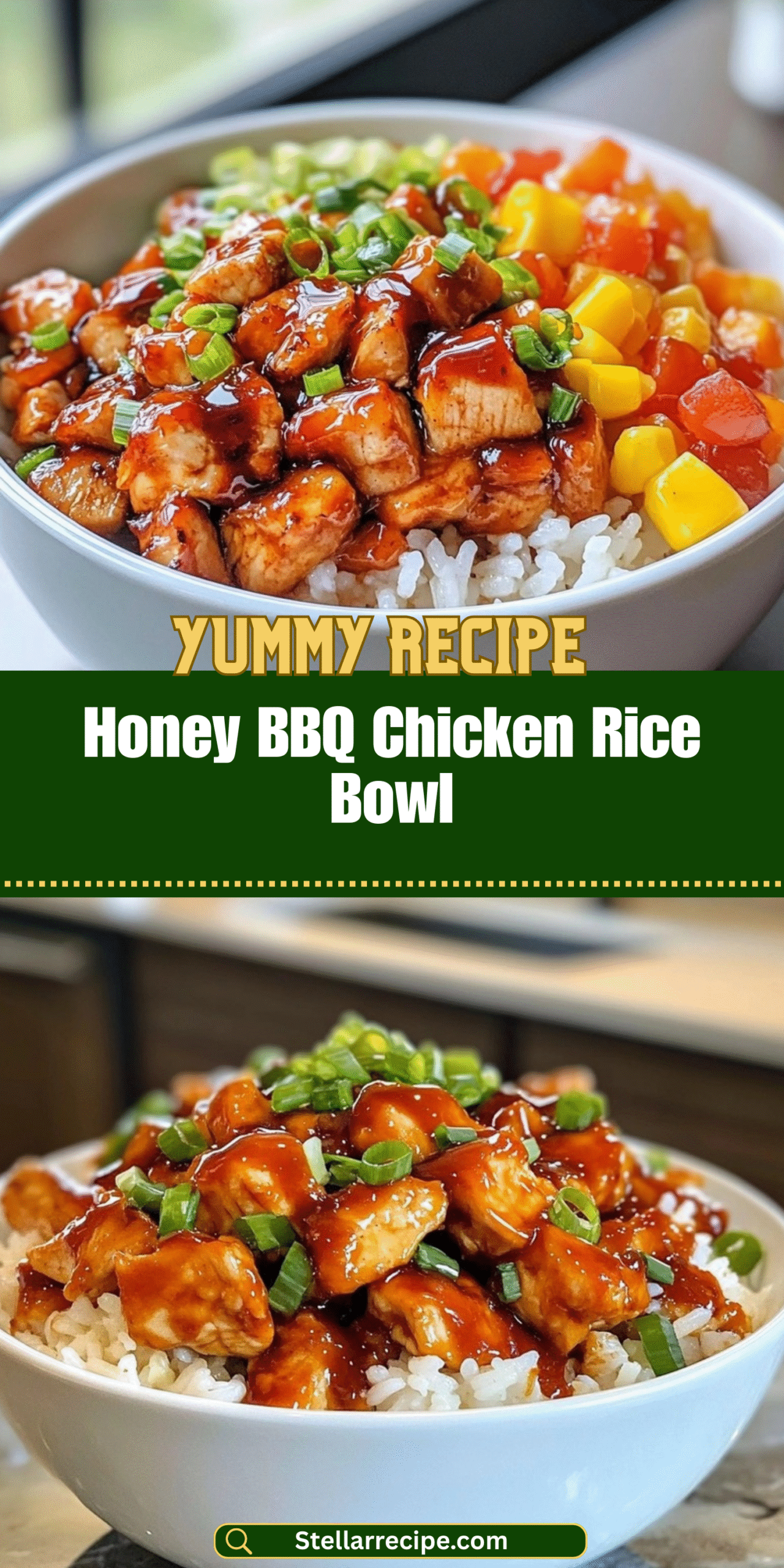 Honey BBQ Chicken Rice Bowl