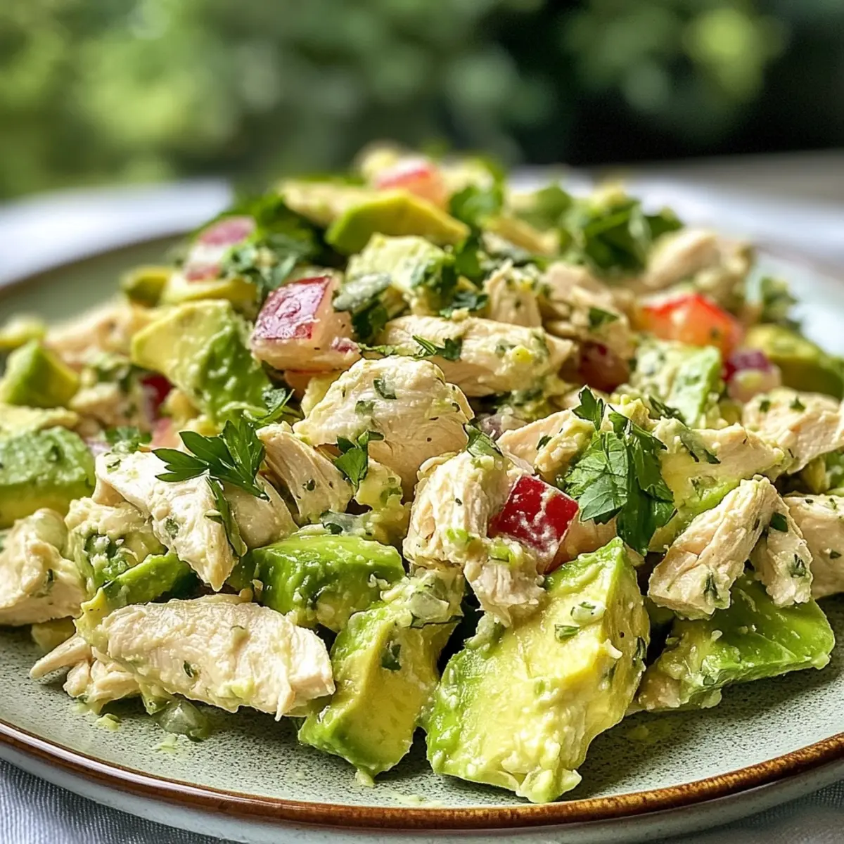 Healthy Avocado Chicken Salad Recipe