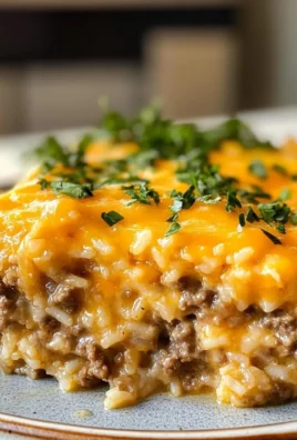 Cheesy Ground Beef and Rice Casserole