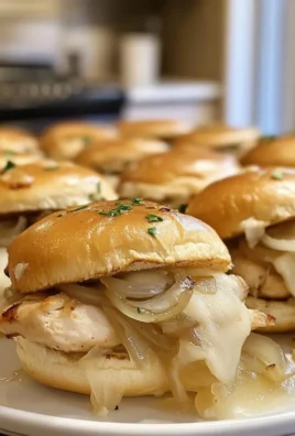 French Onion Chicken Sliders