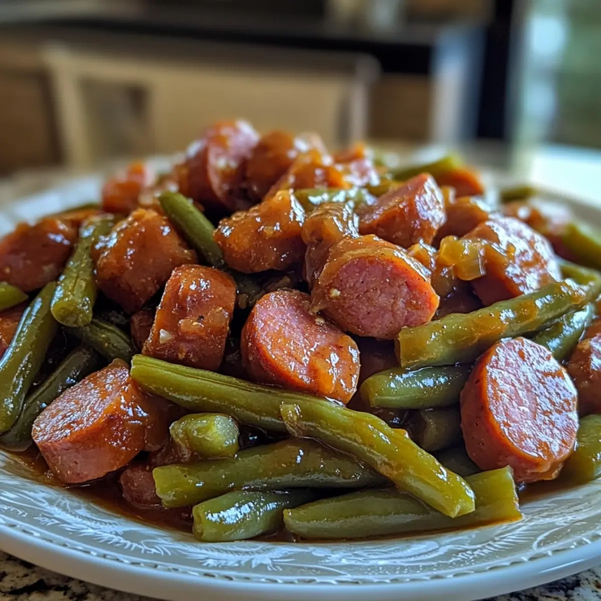 Crockpot Kielbasa and Green Beans: A Flavorful Delight!