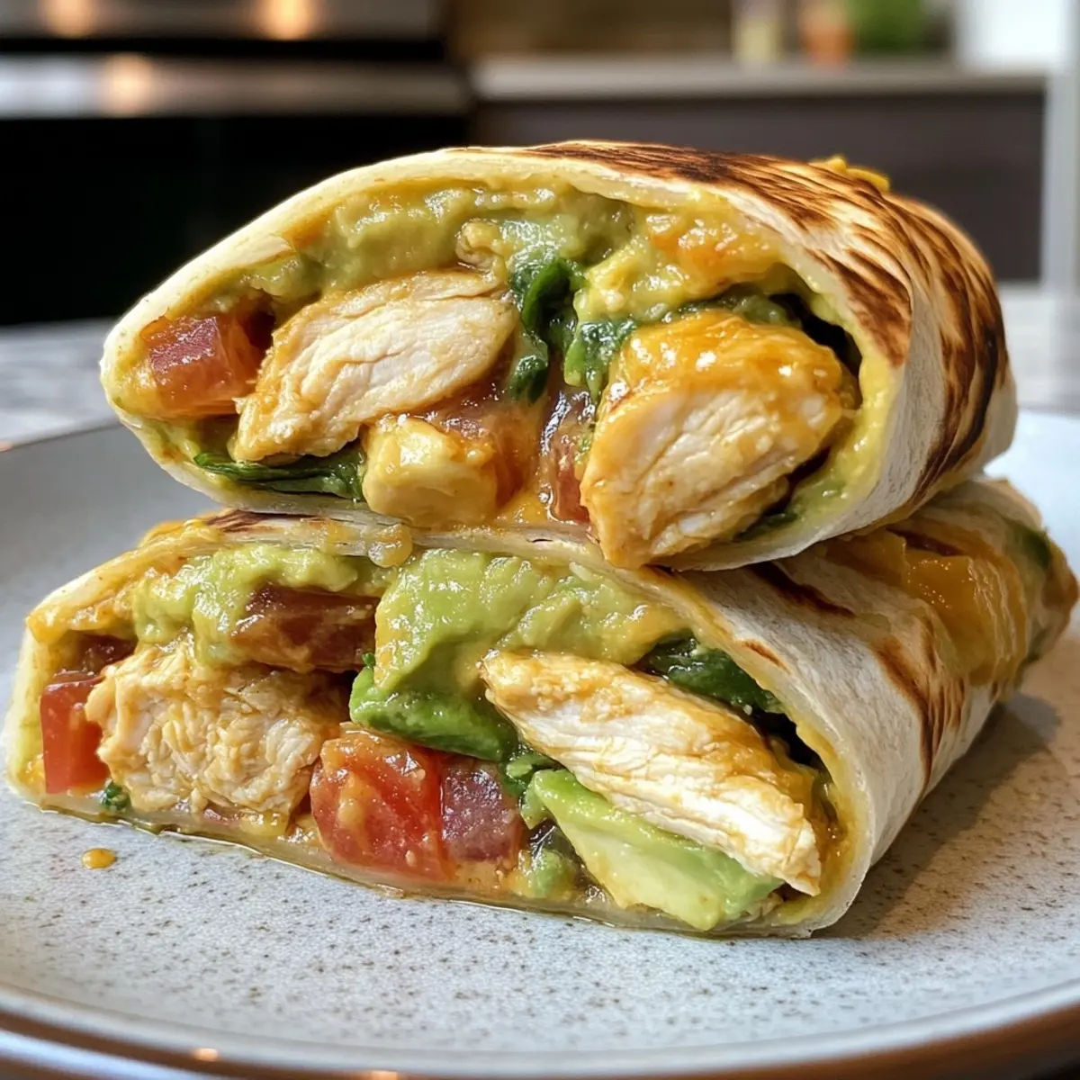Quick & Easy Chicken Avocado Wrap