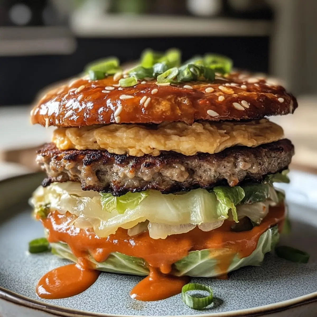 Oven-Baked Cabbage Burgers: A Healthy Twist on Classic Flavor