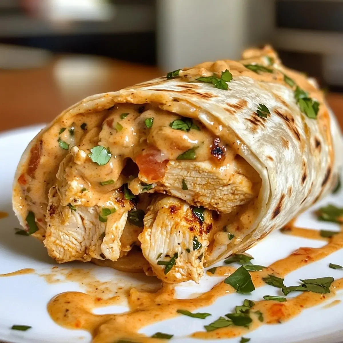 Chipotle Ranch Grilled Chicken Burrito