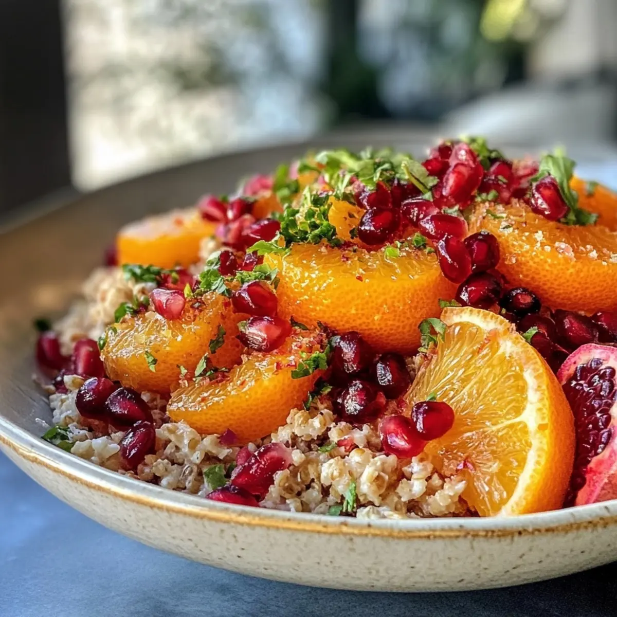 Winter Citrus and Pomegranate Grain Bowl