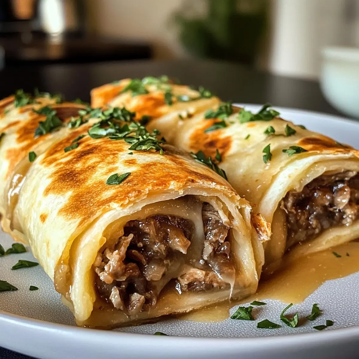Delicious French Dip Tortilla Roll Ups for Quick Comfort Food