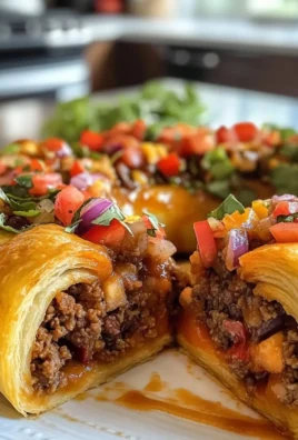 Crescent Roll Taco Ring