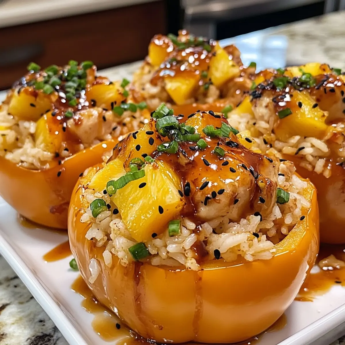 5 Ultimate Steps to Make Teriyaki Pineapple Chicken and Rice Stuffed Peppers (Sweet & Savory)
