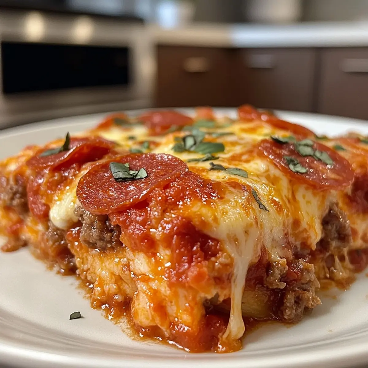 Low Carb Pizza Casserole