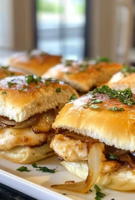 French Onion Chicken Sliders