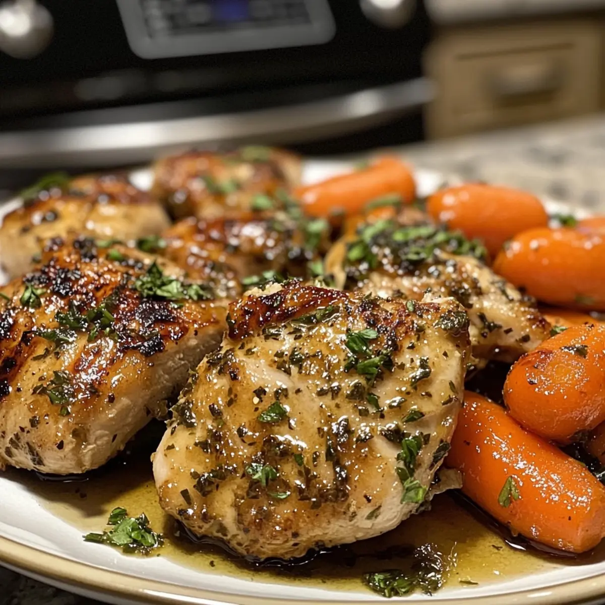 Garlic Herb Chicken & Carrot Plate