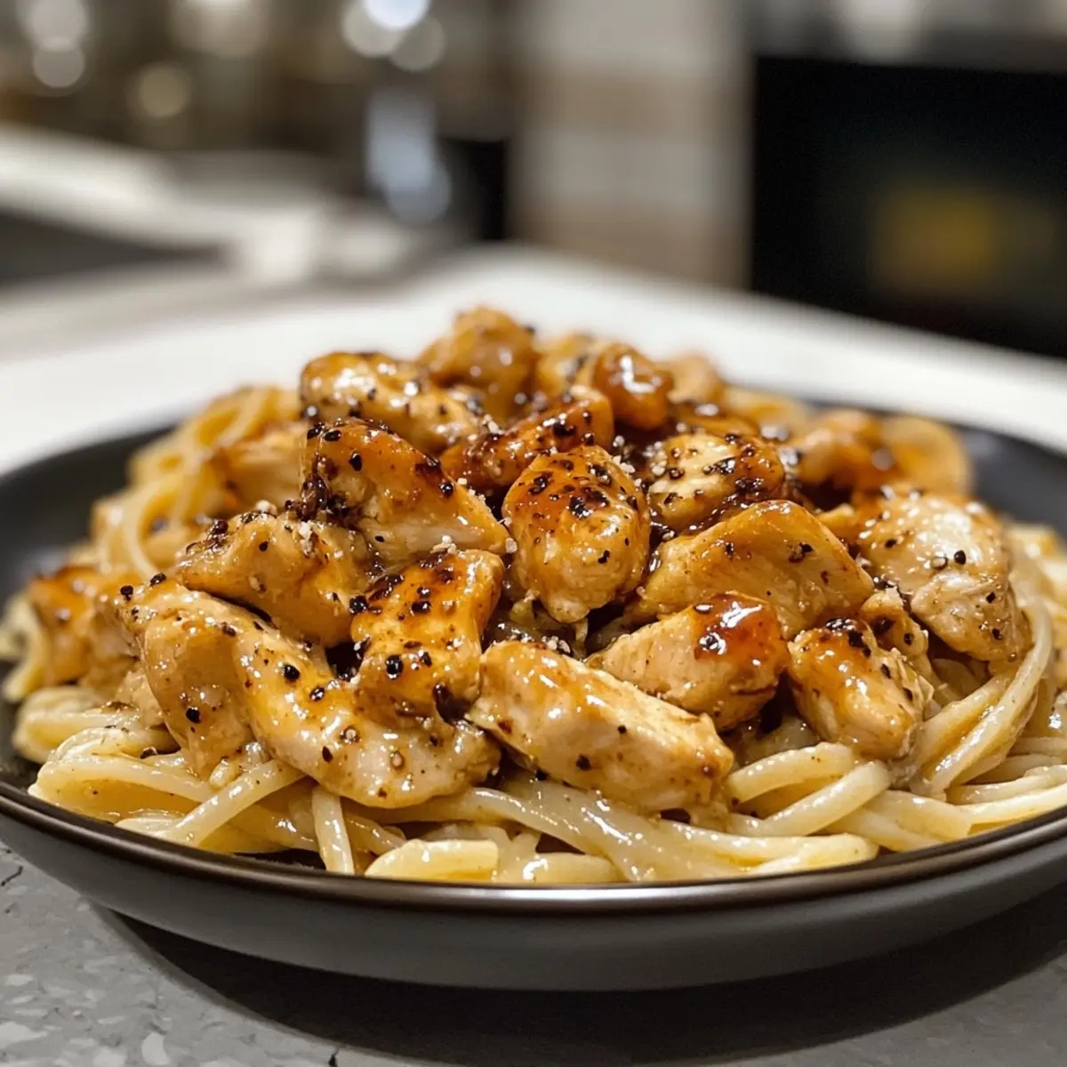Honey Pepper Chicken Pasta Recipe