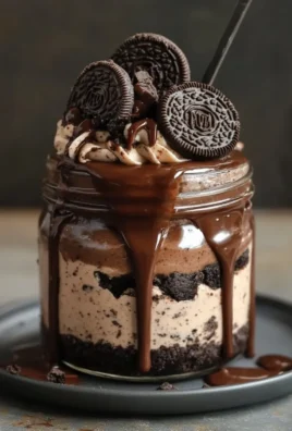 No-Bake Nutella Oreo Cheesecake Jar