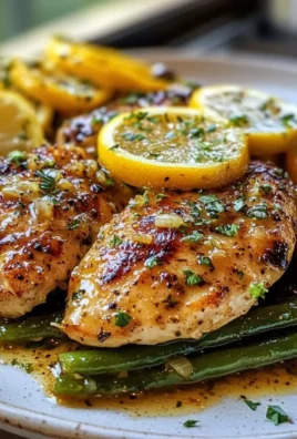 Lemon Garlic Butter Chicken and Green Beans Skillet