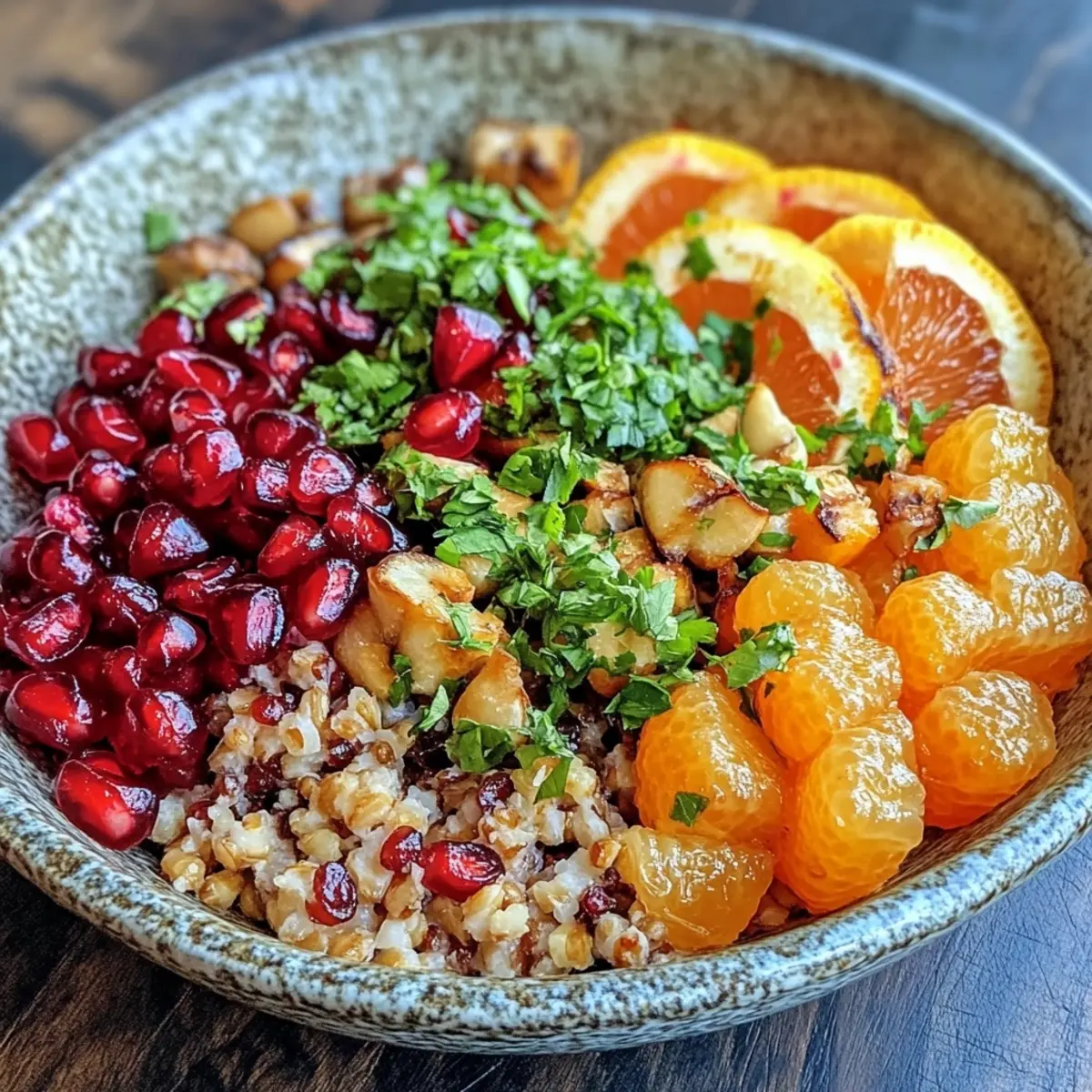 Winter Citrus and Pomegranate Grain Bowl