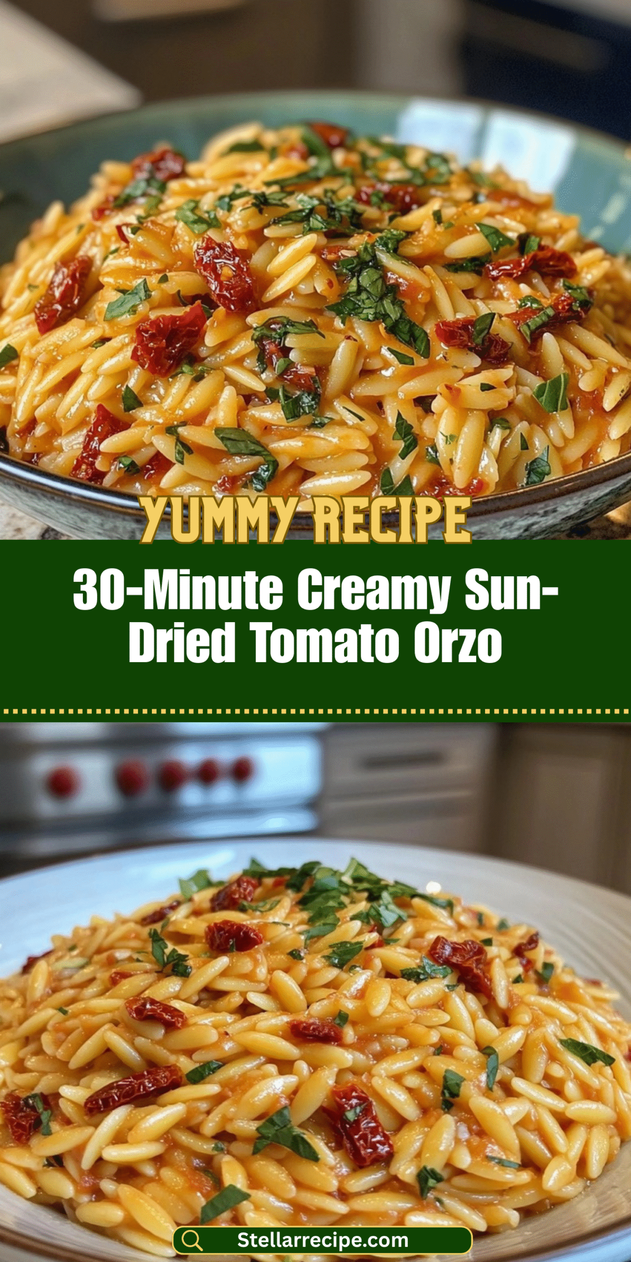 30-Minute Creamy Sun-Dried Tomato Orzo