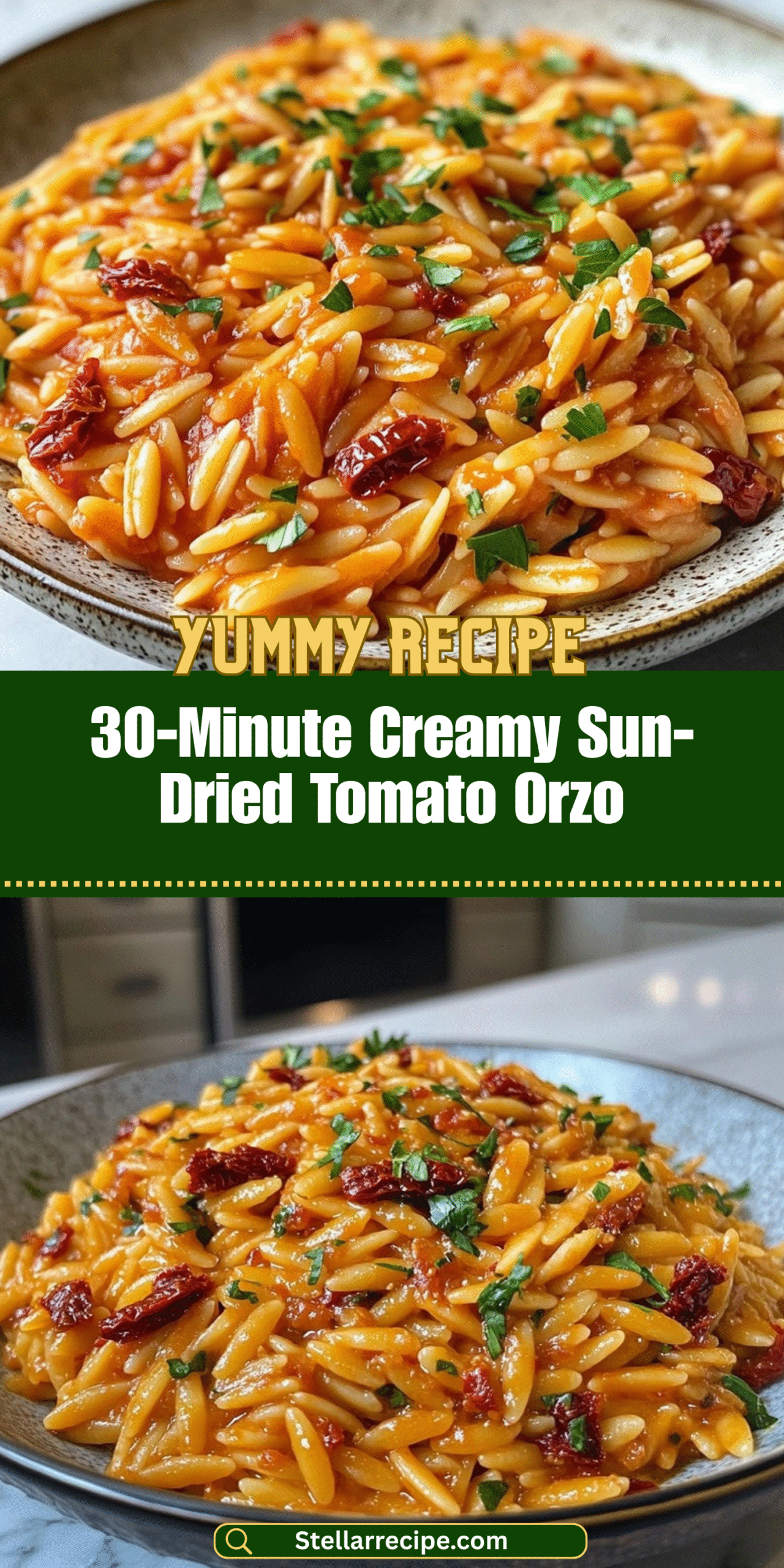 30-Minute Creamy Sun-Dried Tomato Orzo