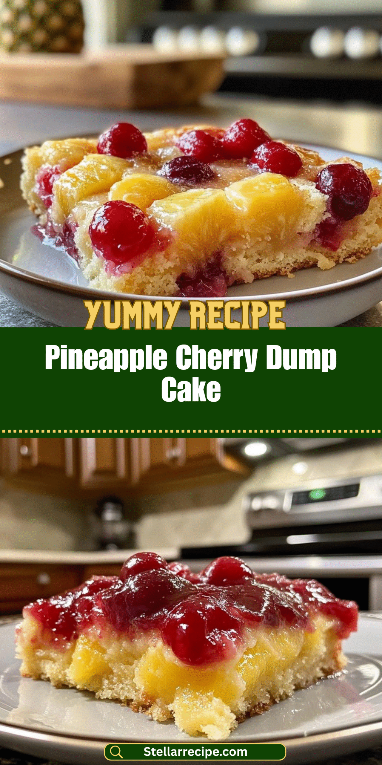Pineapple Cherry Dump Cake